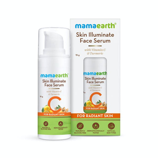 Mamaearth Skin Illuminate Face Serum for Radiant Skin with Vitamin C and Turmeric - 15g