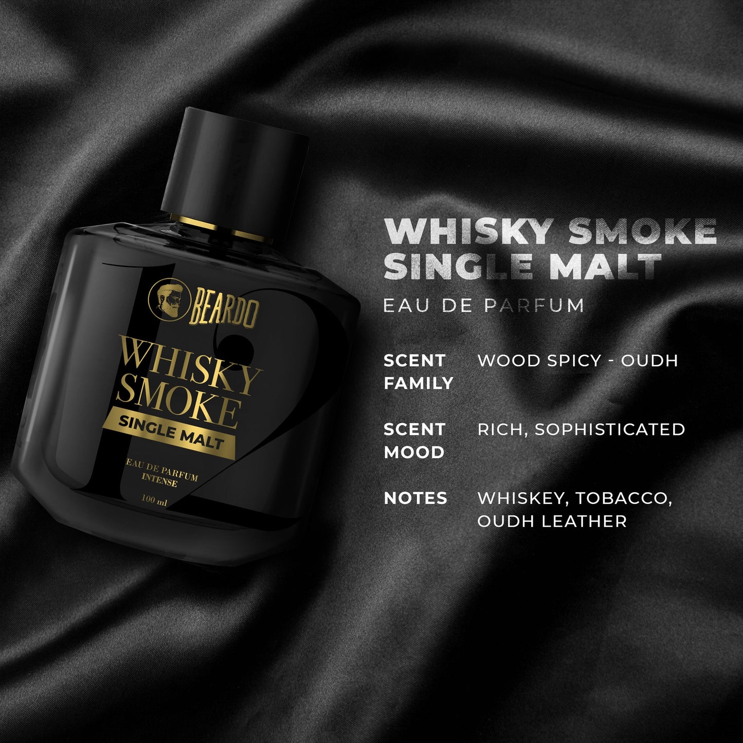 Beardo Whisky Smoke Single Malt Eau De Parfum 100ml