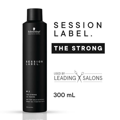 Schwarzkopf Professional Session Label Dry Firm Hold Unisex Hair Spray 300ml