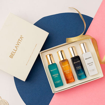 Bellvita Luxury Unisex Perfume Gift Set - 4 x 20ml