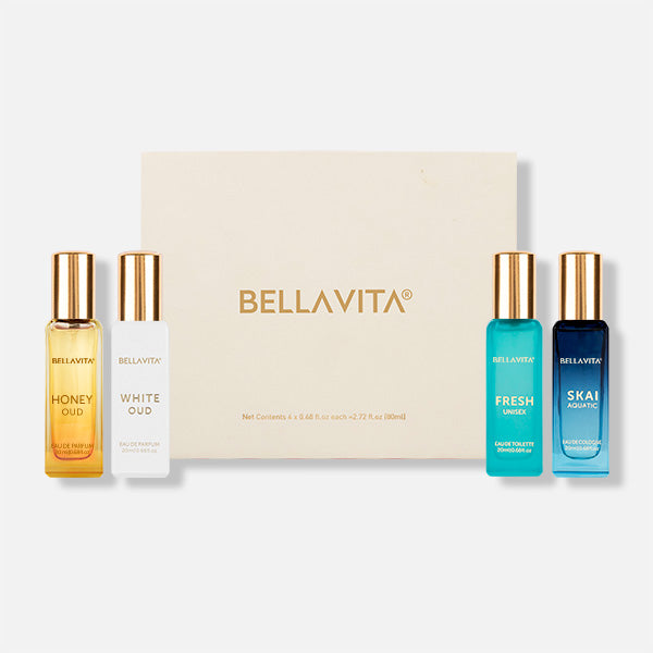 Bellvita Luxury Unisex Perfume Gift Set - 4 x 20ml
