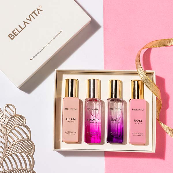 Bellavita Luxury Perfumes Gift Set for Women 4 x 20ml