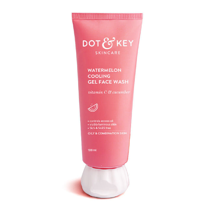 Dot & Key Watermelon Cooling Gel Face Wash – Hydrate & Refresh Your Skin (100ml)
