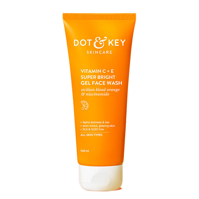Dot & Key Vitamin C + E Super Bright Gel Face Wash – For Radiant, Glowing Skin (100ml)