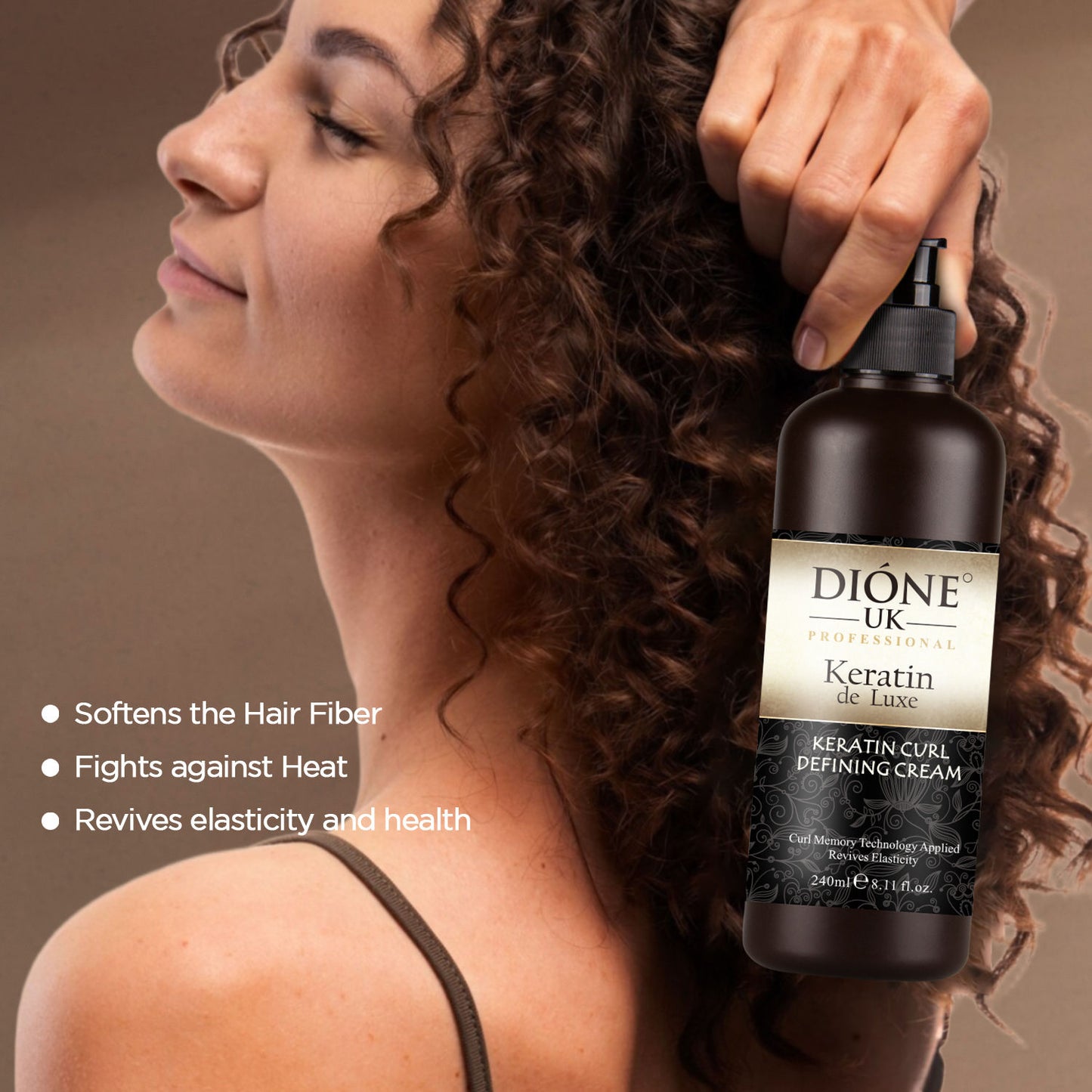 Dione UK Professinnel Curl Care Curly Define Hair Cream (250ml)