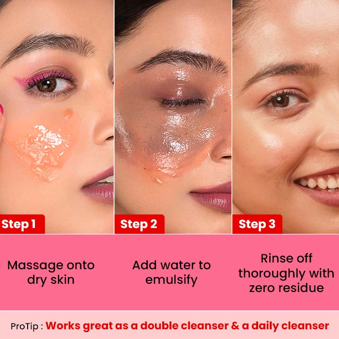 Dot & Key Strawberry Dew Deep Cleansing Balm For Face, Lip & Eye Waterproof Makeup Remover (70ml)
