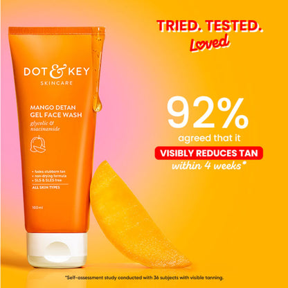 Dot & Key Mango Detan Gel Face Wash (100ml)