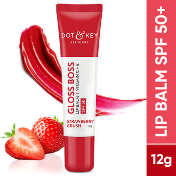 Dot & key Gloss Boss Brightening Lip Balm Vitamin C+E SPF 50 Strawberry Crush (12 g)