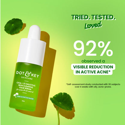 Dot & Key 2% Salicylic Cica Anti Acne Face Serum For Irritation & Unclogs Pores (30ml)