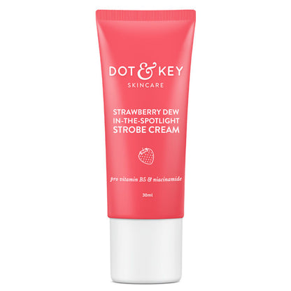 Dot & Key Strawberry Dew In-The-Spotlight Strobe Illuminating Cream + Moisturizer With Hyaluronic Pearl Pink (30ml)