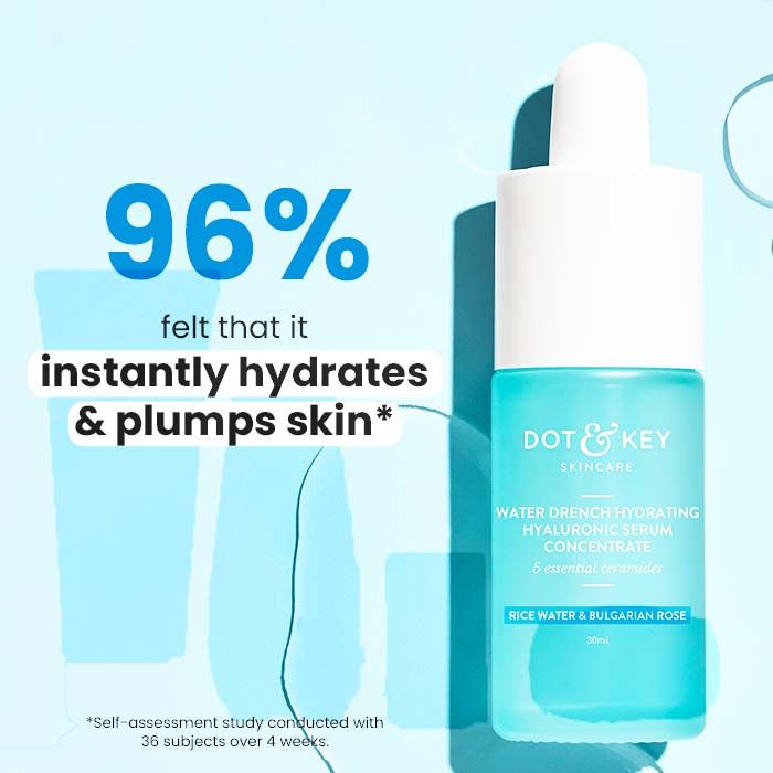 Dot & Key Water Drench Hyaluronic Serum with Ceramides, Intense Hydration (30ml)