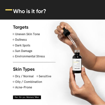 Minimalist Vitamin C + E + Ferulic 16% Serum – Brighten & Protect Skin (20ml)