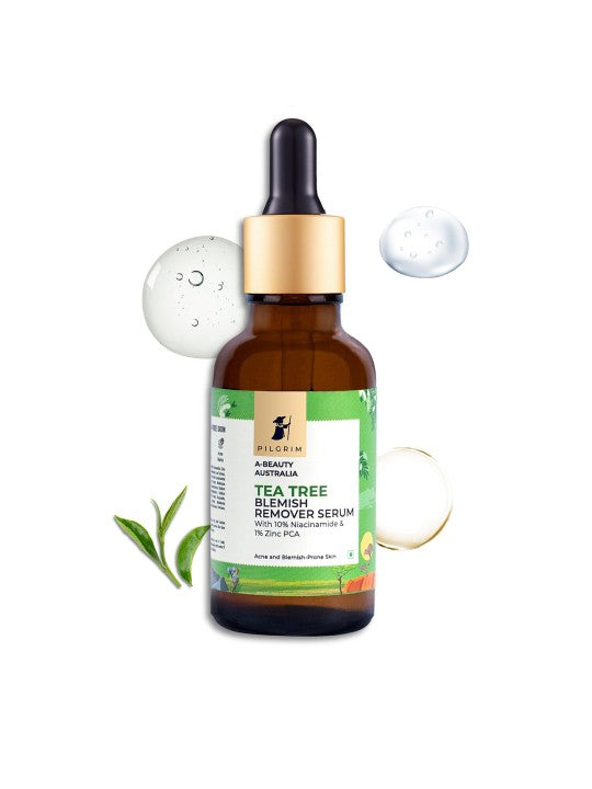 Pilgrim Tea Tree Blemish Remover Serum with 10% Niacinamide – Anti-Acne & Spot Corrector (30ml)