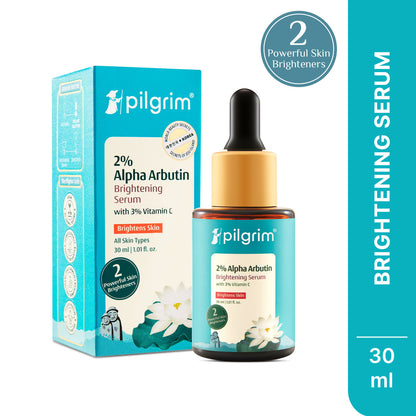 Pilgrim 2% Alpha Arbutin Brightening Serum – Fades Dark Spots & Pigmentation (30ml)