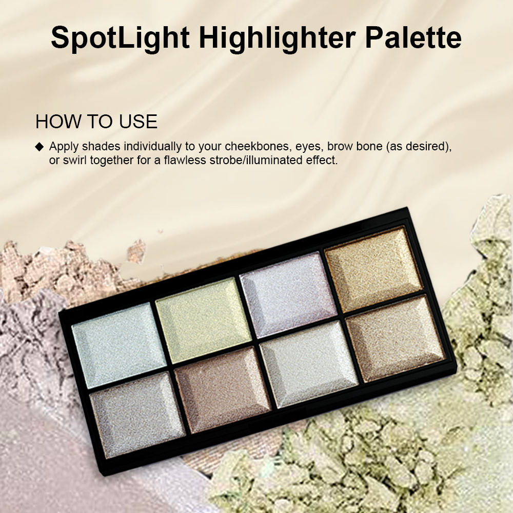Forever 52 Spotlight 8 Color Highlighter Palette - SPH001 (36g)