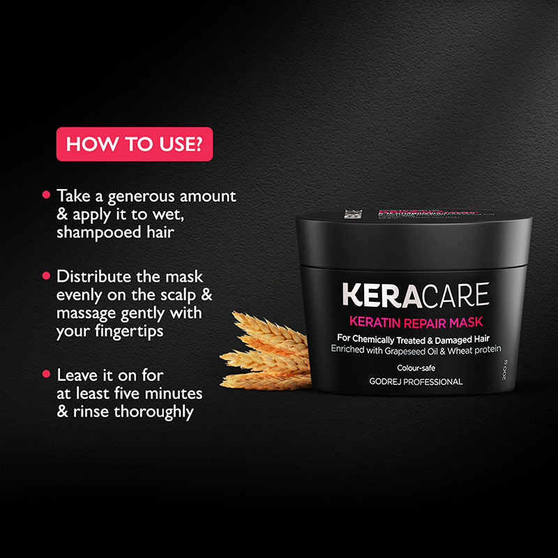 Godrej Professional Keracare Keratin Damage Repair Mask (200g)