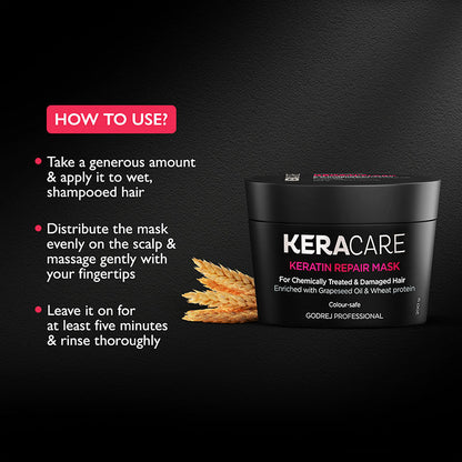 Godrej Professional Keracare Keratin Damage Repair Mask (200g)