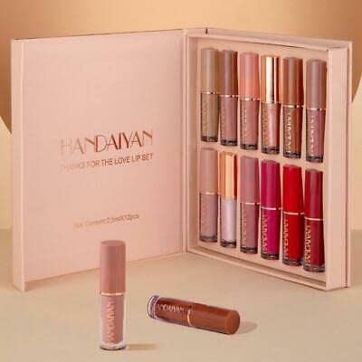Handaiyan 12 Piece Liquid Lipstick Set 12 Pcs x 2.5ml