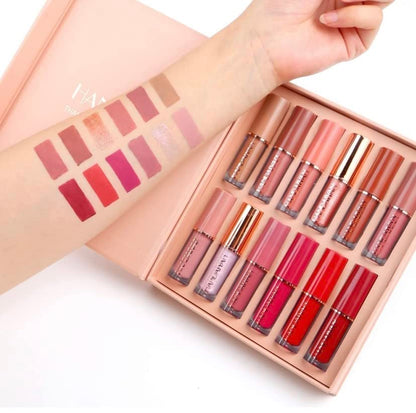 Handaiyan 12 Piece Liquid Lipstick Set 12 Pcs x 2.5ml