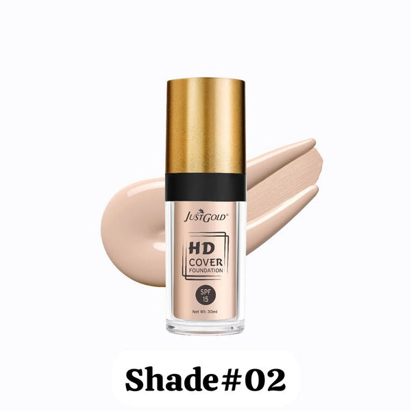 Just Gold HD Cover Foundation SPF 15 – 30ml