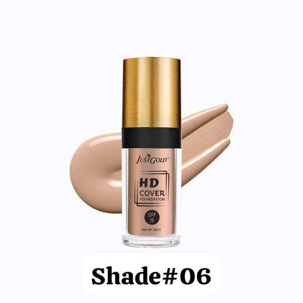 Just Gold HD Cover Foundation SPF 15 – 30ml