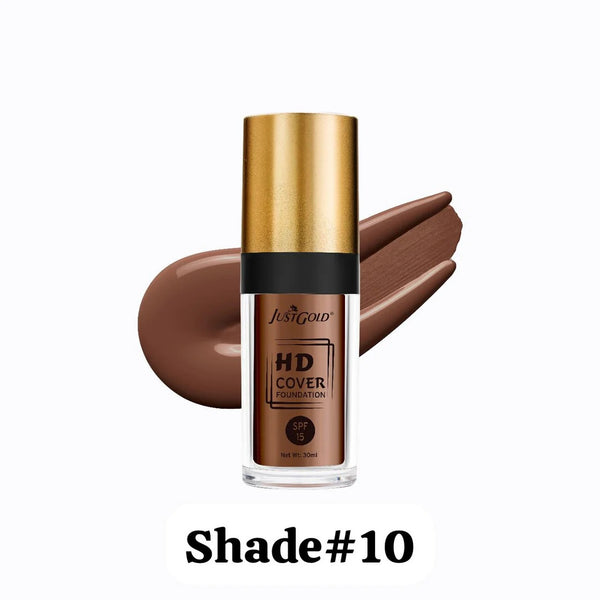 Just Gold HD Cover Foundation SPF 15 – 30ml