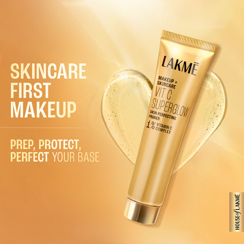 Lakme Vitamin C Superglow Skin Perfecting Primer with 1 % Vit C (30ml)