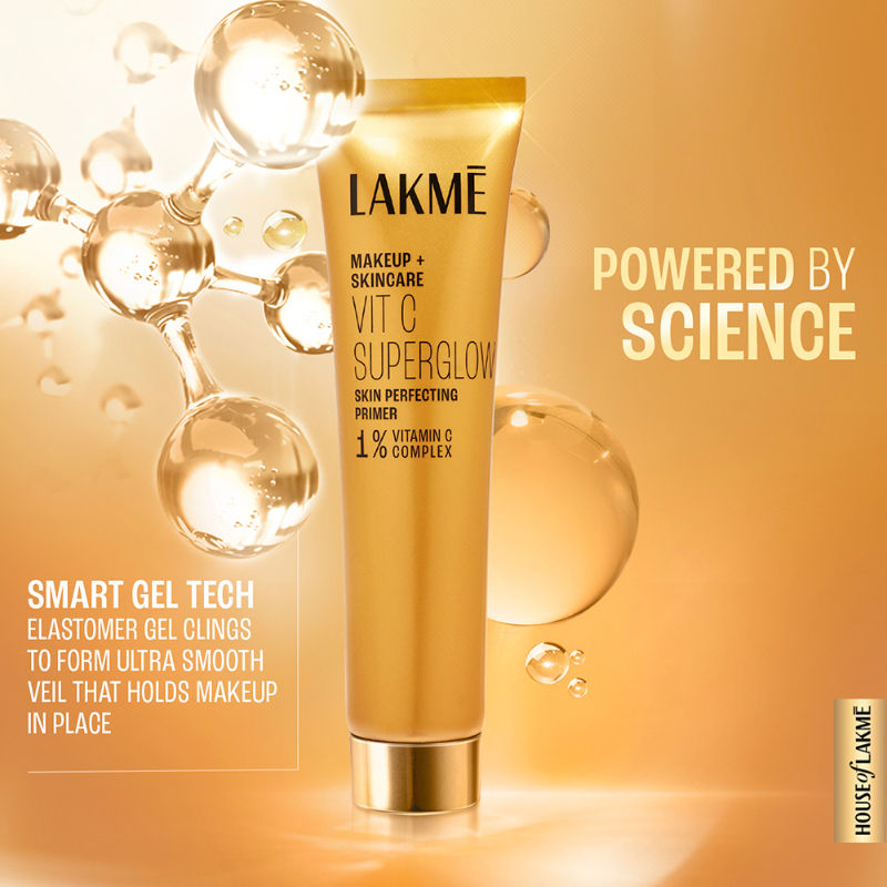 Lakme Vitamin C Superglow Skin Perfecting Primer with 1 % Vit C (30ml)