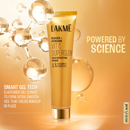 Lakme Vitamin C Superglow Skin Perfecting Primer with 1 % Vit C (30ml)