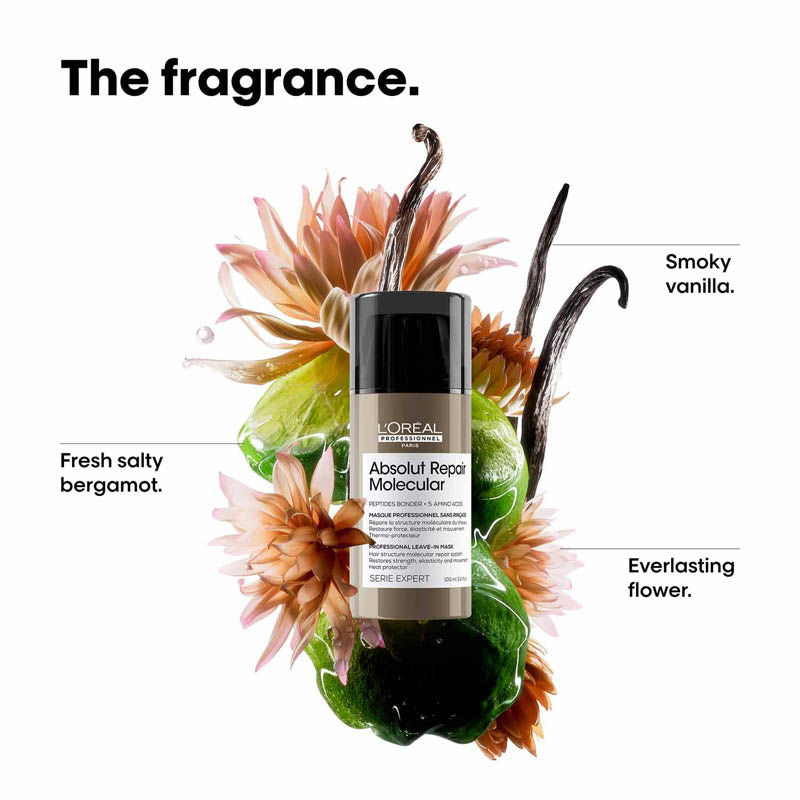 Loreal Professionnel Absolut Repair Molecular Deep Repairing Leave-In Mask Cream For Very Damaged Hair (100ml)