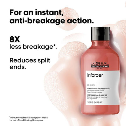 L'Oreal Professionnel Inforcer Shampoo for Reduced Hair Breakage With Biotin & Vitamin B6 (300ml)