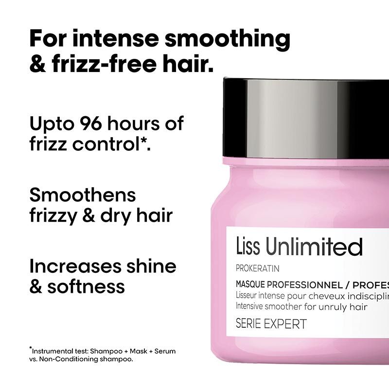 L'Oreal Professionnel Liss Unlimited Mask for Frizzy & Unruly Hair With Pro-Keratin (250gm)
