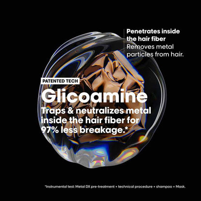 L'Oreal Professionnel Metal DX Anti-Metal Sulfate-Free, Cleansing Cream Shampoo For Hair Breakage (300ml)