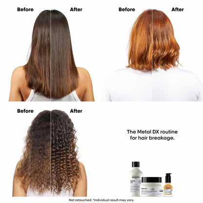 L'Oreal Professionnel Metal DX Anti-Metal Sulfate-Free, Cleansing Cream Shampoo For Hair Breakage (300ml)