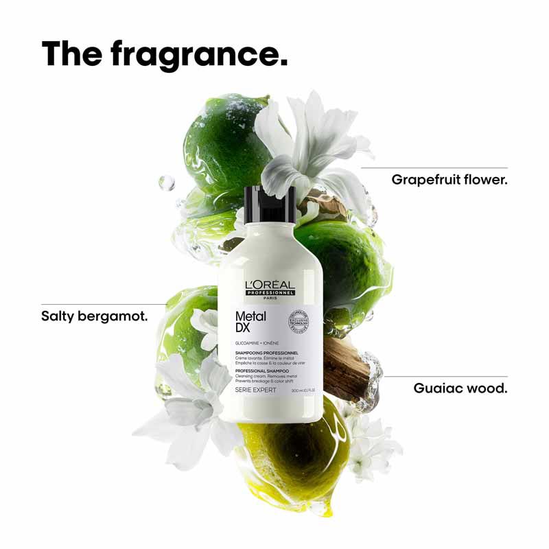 L'Oreal Professionnel Metal DX Anti-Metal Sulfate-Free, Cleansing Cream Shampoo For Hair Breakage (300ml)
