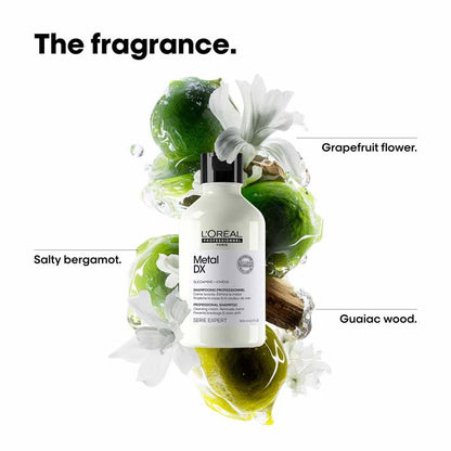 L'Oreal Professionnel Metal DX Anti-Metal Sulfate-Free, Cleansing Cream Shampoo For Hair Breakage (300ml)