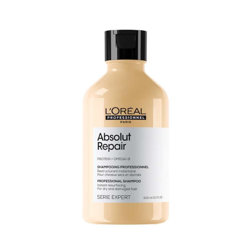 L'Oréal Professionnel Absolut Repair Shampoo For Dry and Damaged Hair With Protein & Omega-9 (300ml)