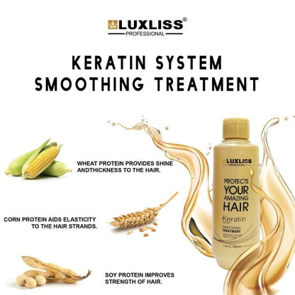 Luxliss Keratin Smoothing Treatment For All Hair Type (100 ml)