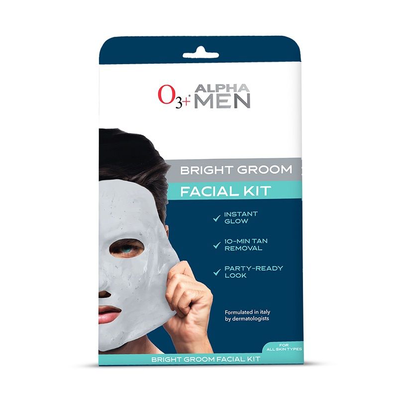 O3+ Alpha Men Bright Groom Facial Kit (54g+2ml)