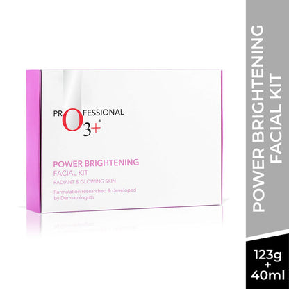 O3+ Professional Power Brightening Facial Kit for Dirt, Dust and Dead Skin (123gm)