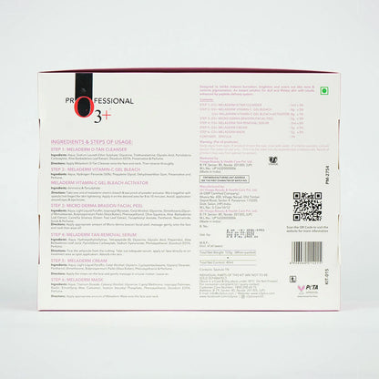 O3+ Professional Power Brightening Facial Kit for Dirt, Dust and Dead Skin (123gm)