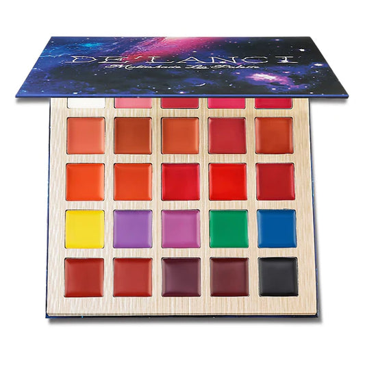 DE’LANCI 25‑Color Matte Multishade Lip Palette