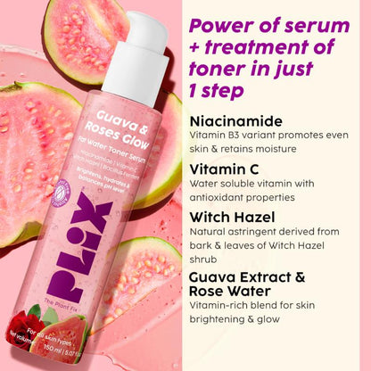Plix Guava & Roses Glow Fat Water Toner Serum (150ml)