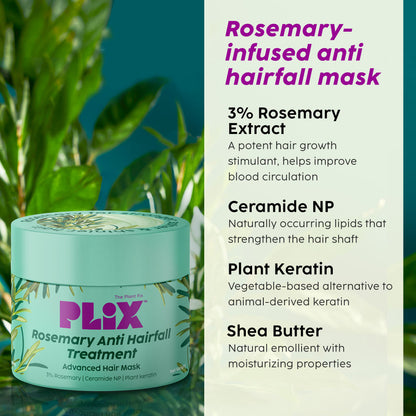 Plix Rosemary Anti-Hair Fall Treatment Advanced Hair Mask (200 g)