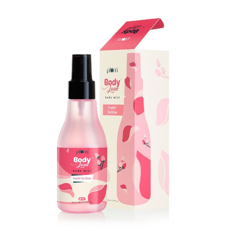 Plum BodyLovin' Feelin' So Rose Body Mist For A Long Lasting Rose Fragrance (150ml)