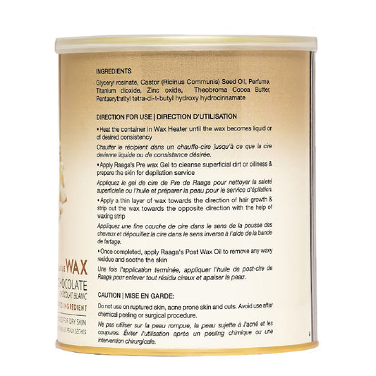 Raaga Professional Liposoluble Wax White Chocolate (800ml)