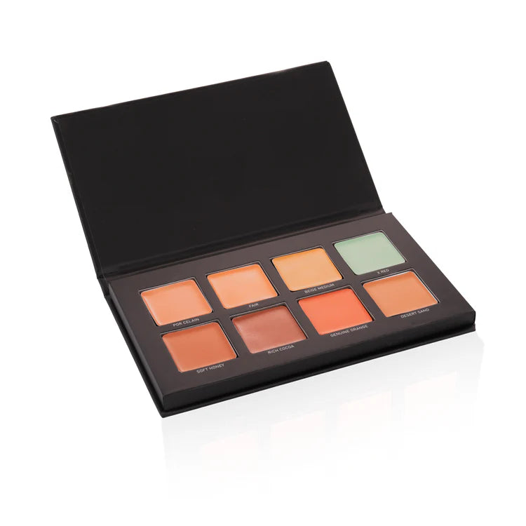 Richa Dave Conceal & Correct Palette – 8‑Shade Cream Corrector & Concealer