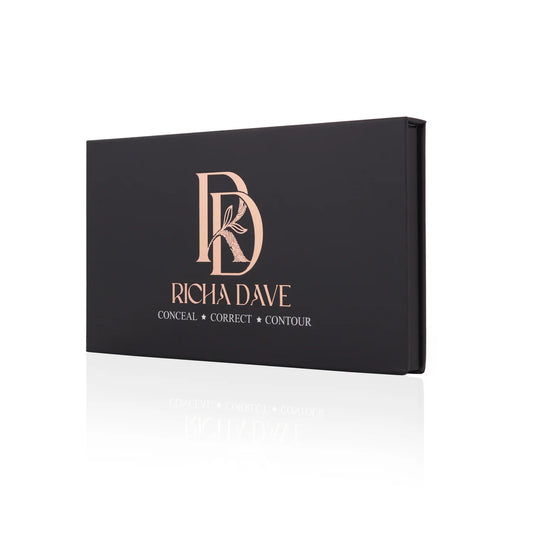 Richa Dave Conceal & Correct Palette – 8‑Shade Cream Corrector & Concealer