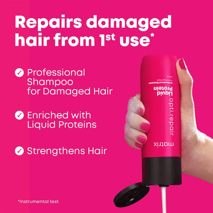 Matrix Opti.Repair Liquid Protein Shampoo – Damage Repair 200ml