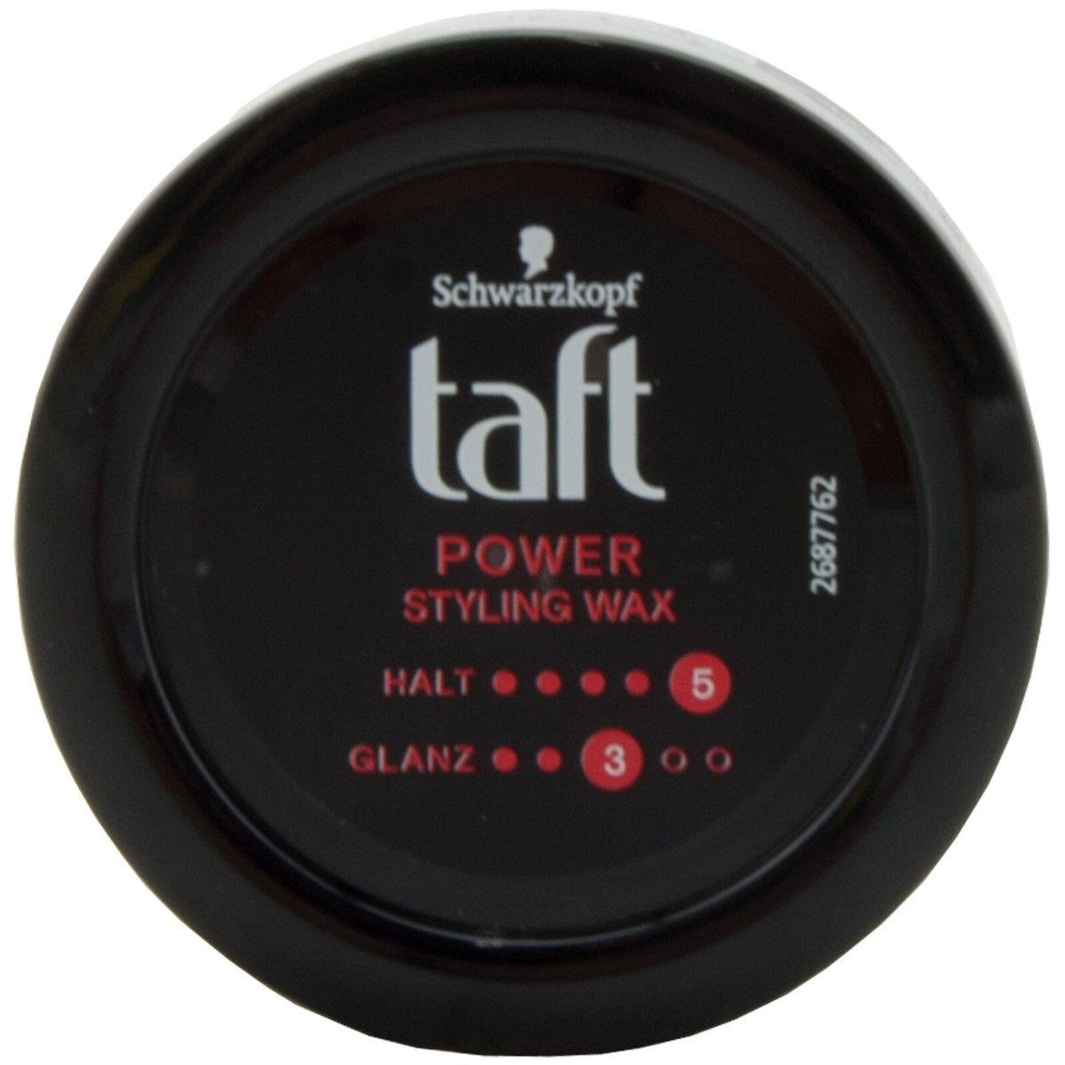 Schwarzkopf Taft Power Styling Hair Wax For Shine And Glossy Hair, Hold 5 Up to 48 Hours 75ml